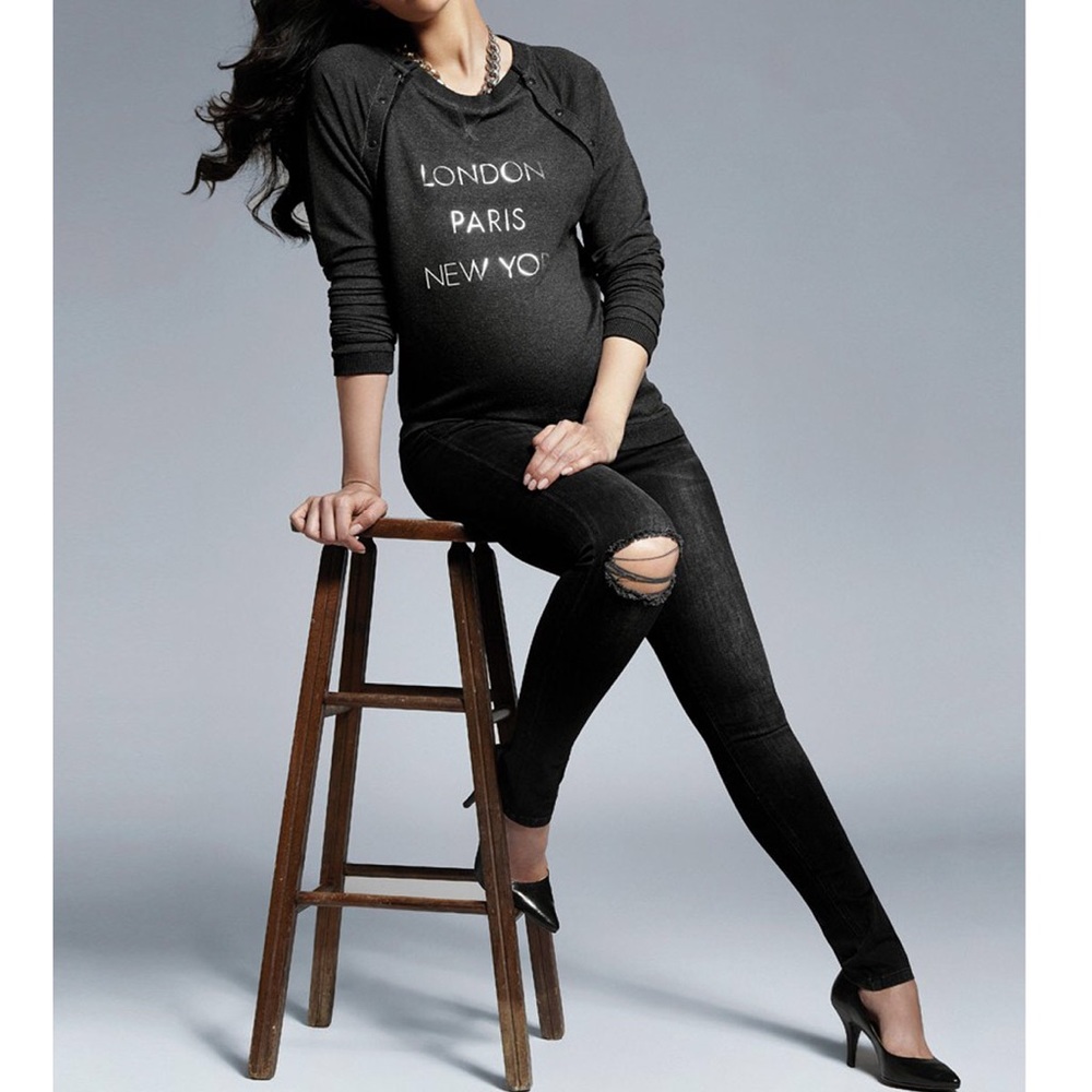 Maternity Ripped Jeans